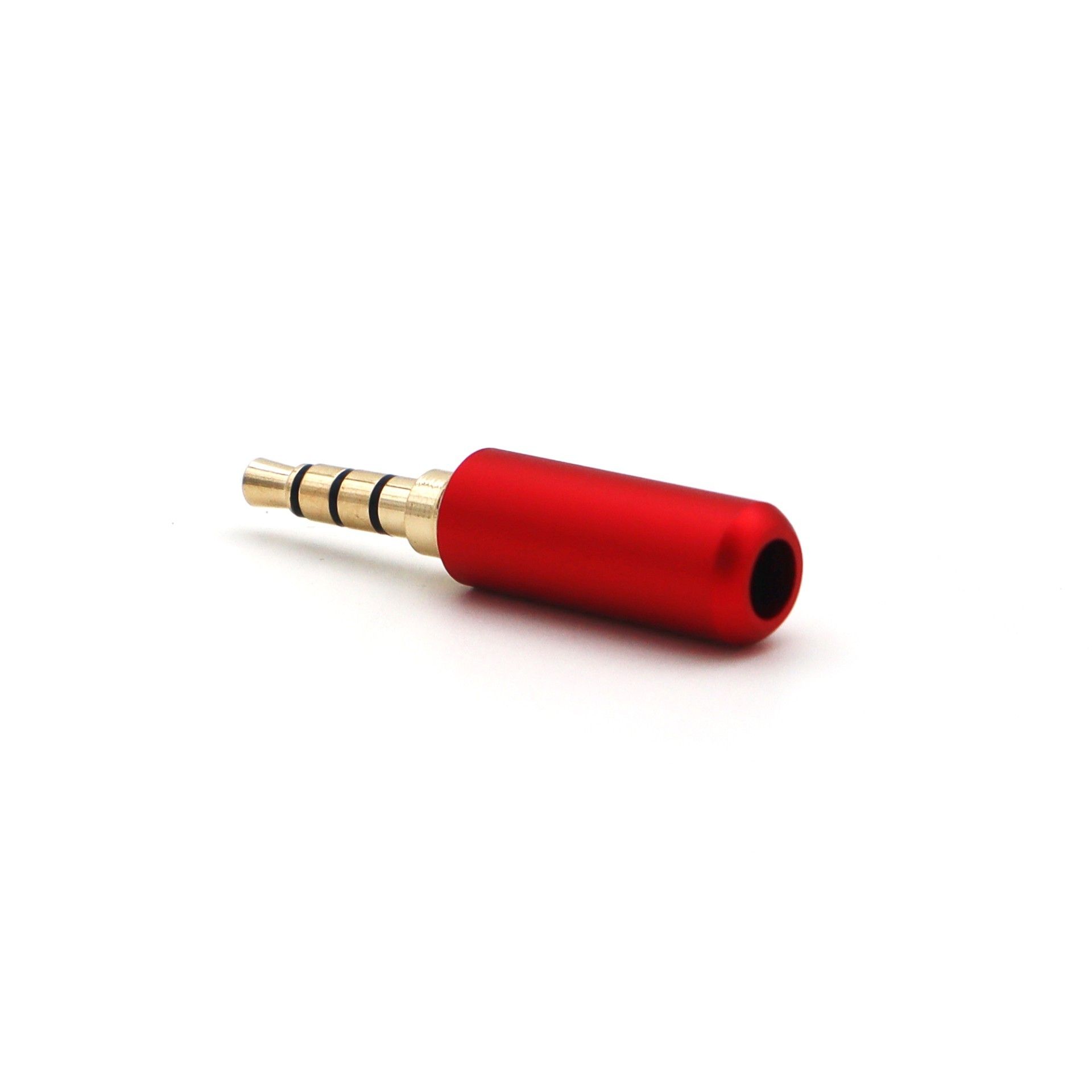 IC261E 3.5mm Stereo Erkek Jack 4 Boğum (Kırmızı) #1