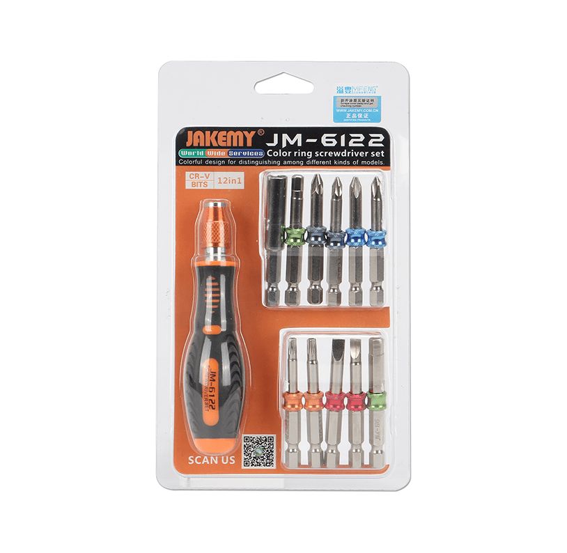 Jakemy JM-6122 12 Parça Tornavida Bits Seti #4