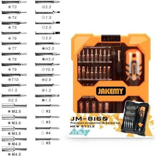 Jakemy JM-8160 33 Parça Tornavida Seti #3