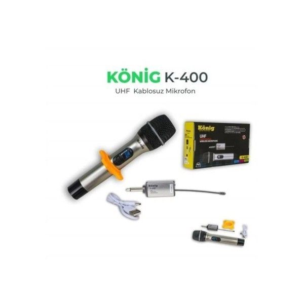 König K-400 Şarjlı Uhf Telsiz Kablosuz Tekli El Mi #3
