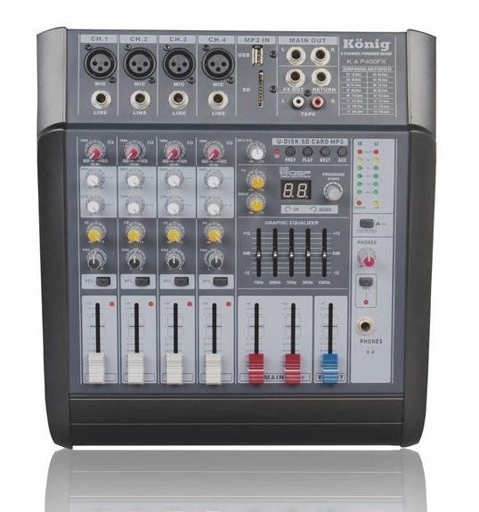 König K-4300FX 2x150W 4 Kanal Power Mikser