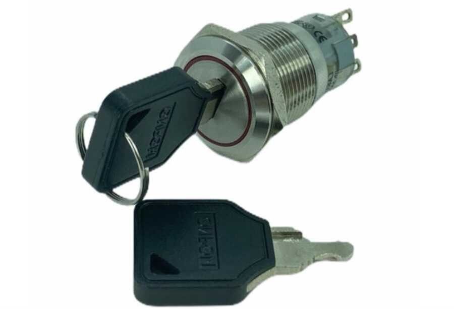 LAS1-AGQ-11Y/21 19mm Anahtarlı 0-1 Switch