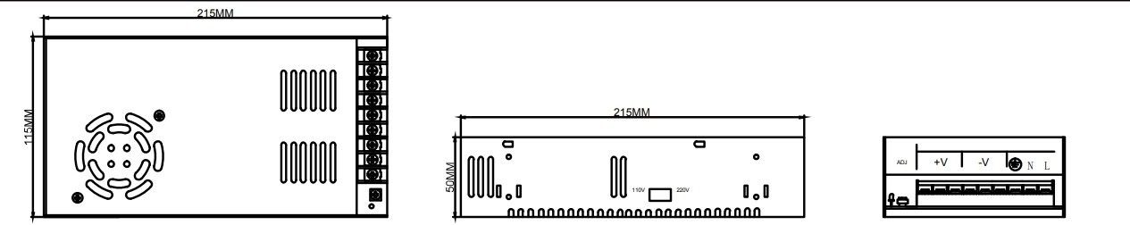 Mervesan MRW-360-12 360W 12V 30A Metal Kasa Adaptö #2