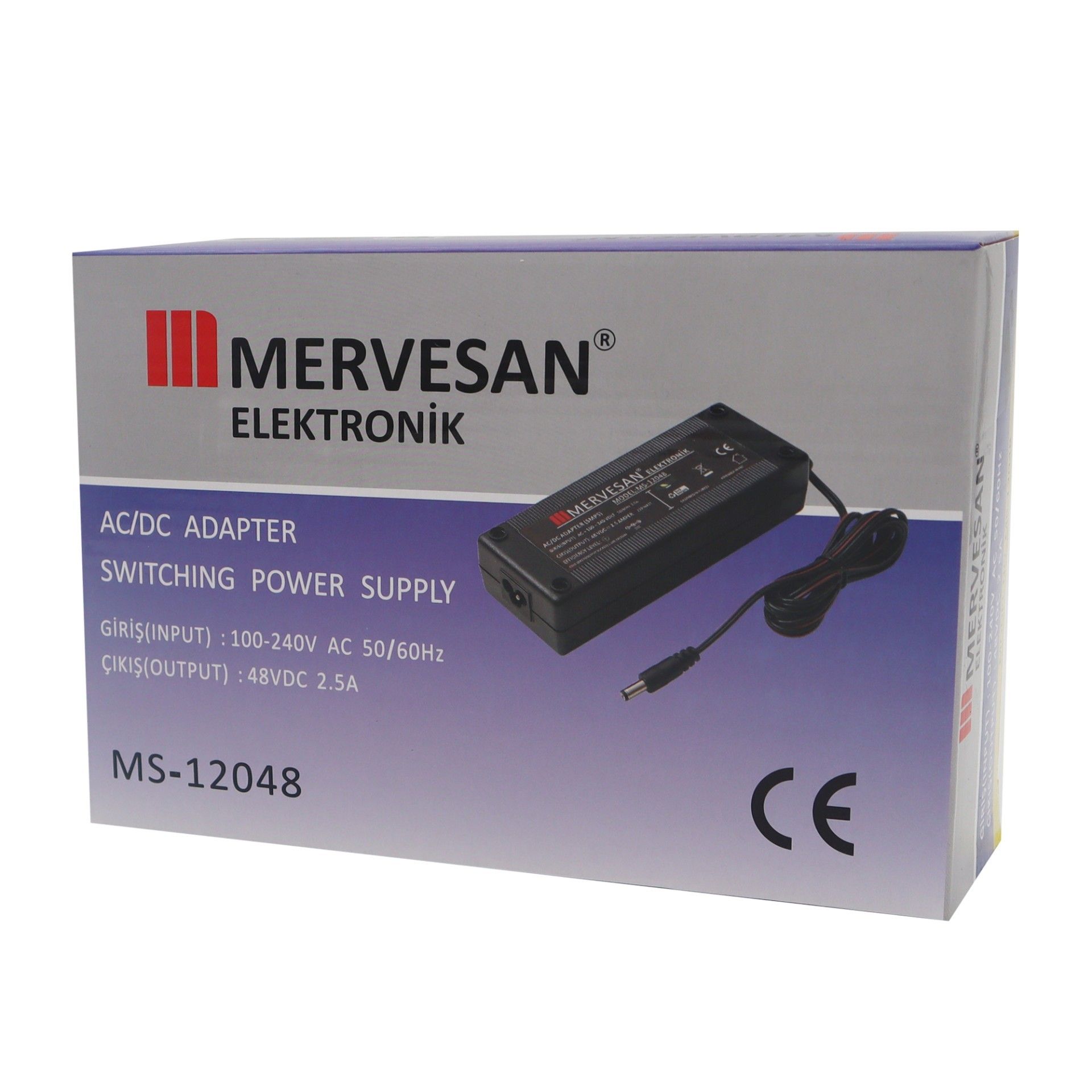 Mervesan MT-12048 120W 48V DC 2.5A 5.5x2.1mm Masa  #3