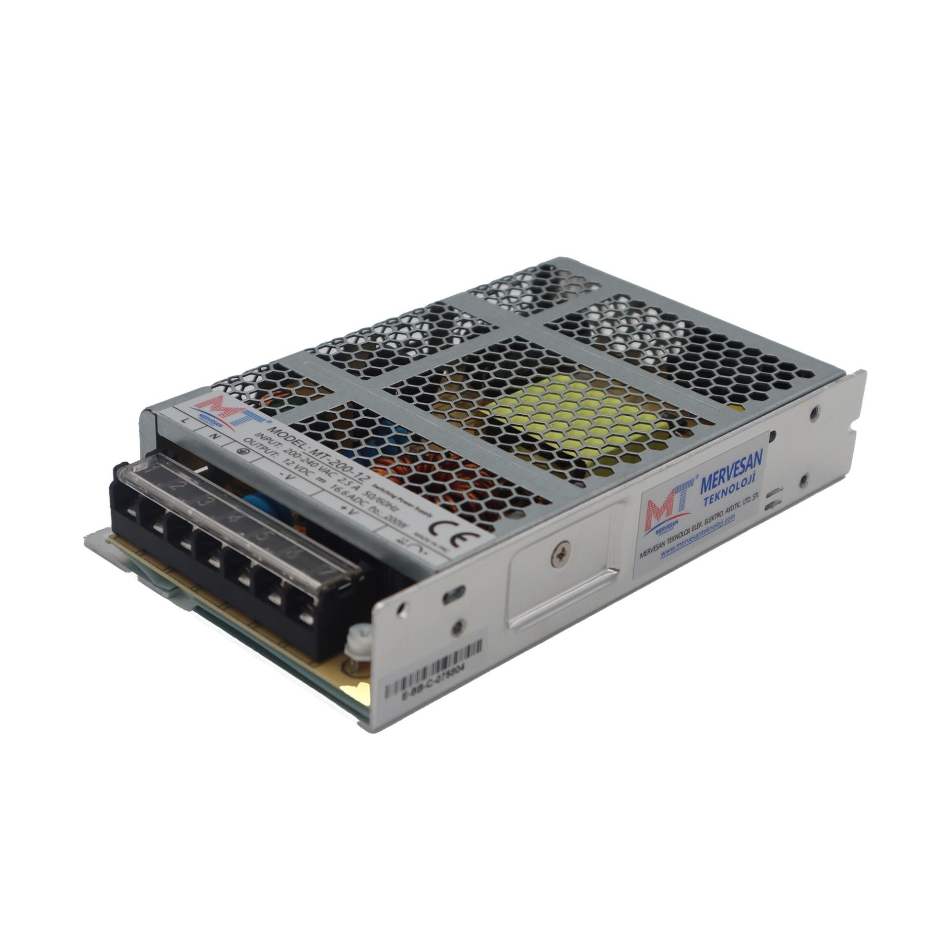 Mervesan MT-200-12 200W 12V 16.5A Metal Kasa Adap #1