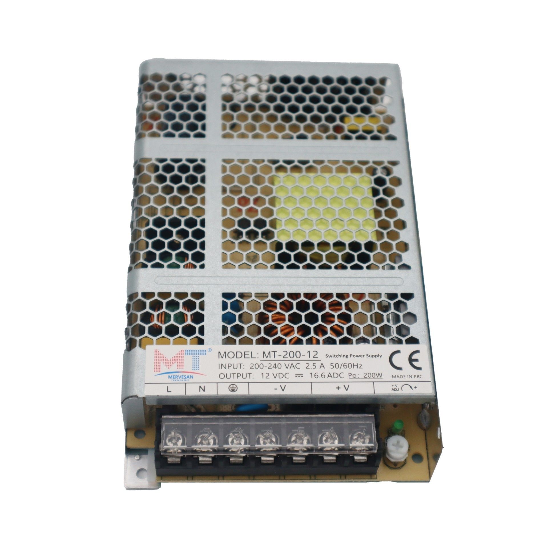 Mervesan MT-200-12 200W 12V 16.5A Metal Kasa Adap #2