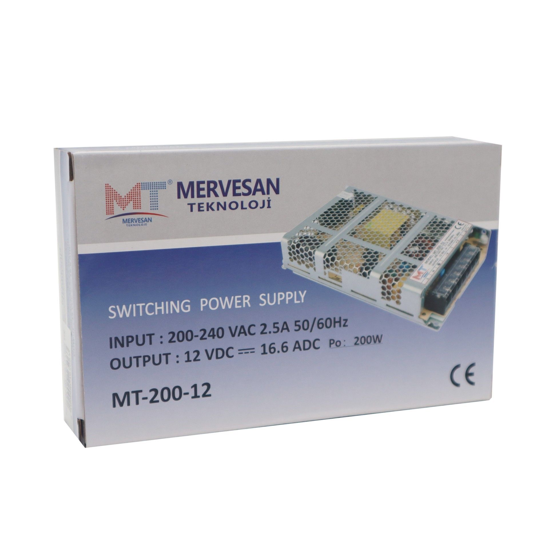 Mervesan MT-200-12 200W 12V 16.5A Metal Kasa Adap #4