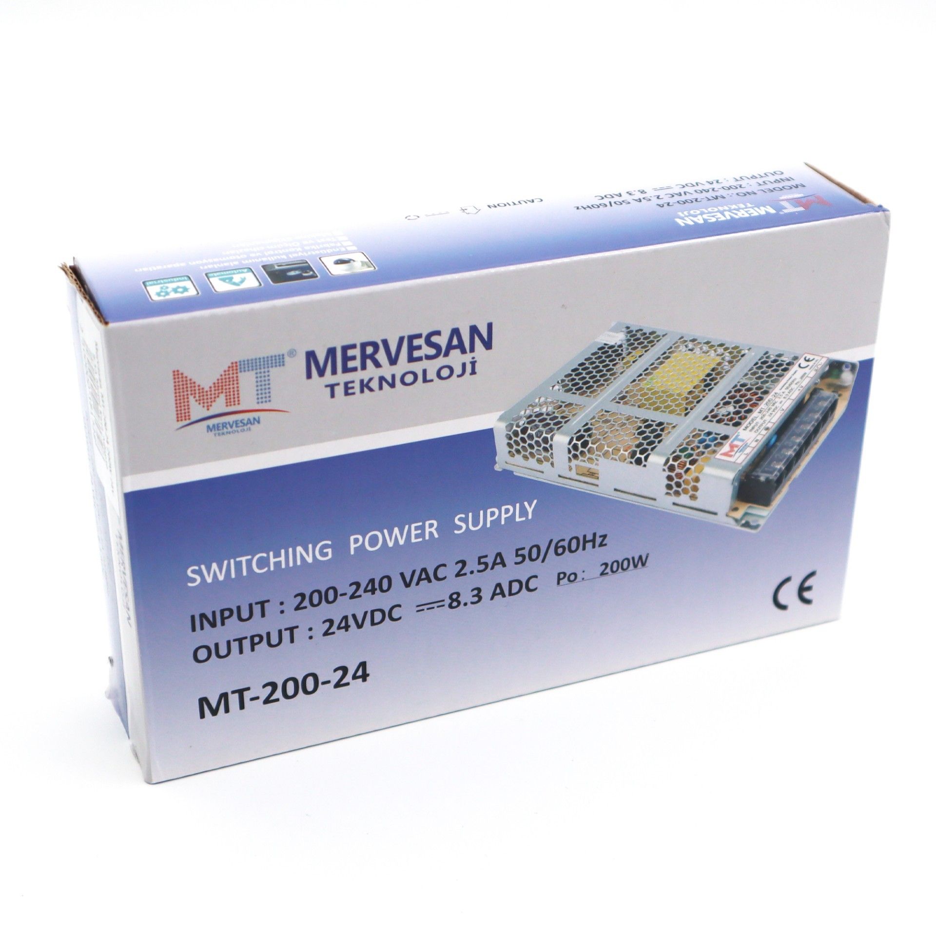 Mervesan MT-200-24 200W 24V 8.3A Metal Kasa Adaptör #3