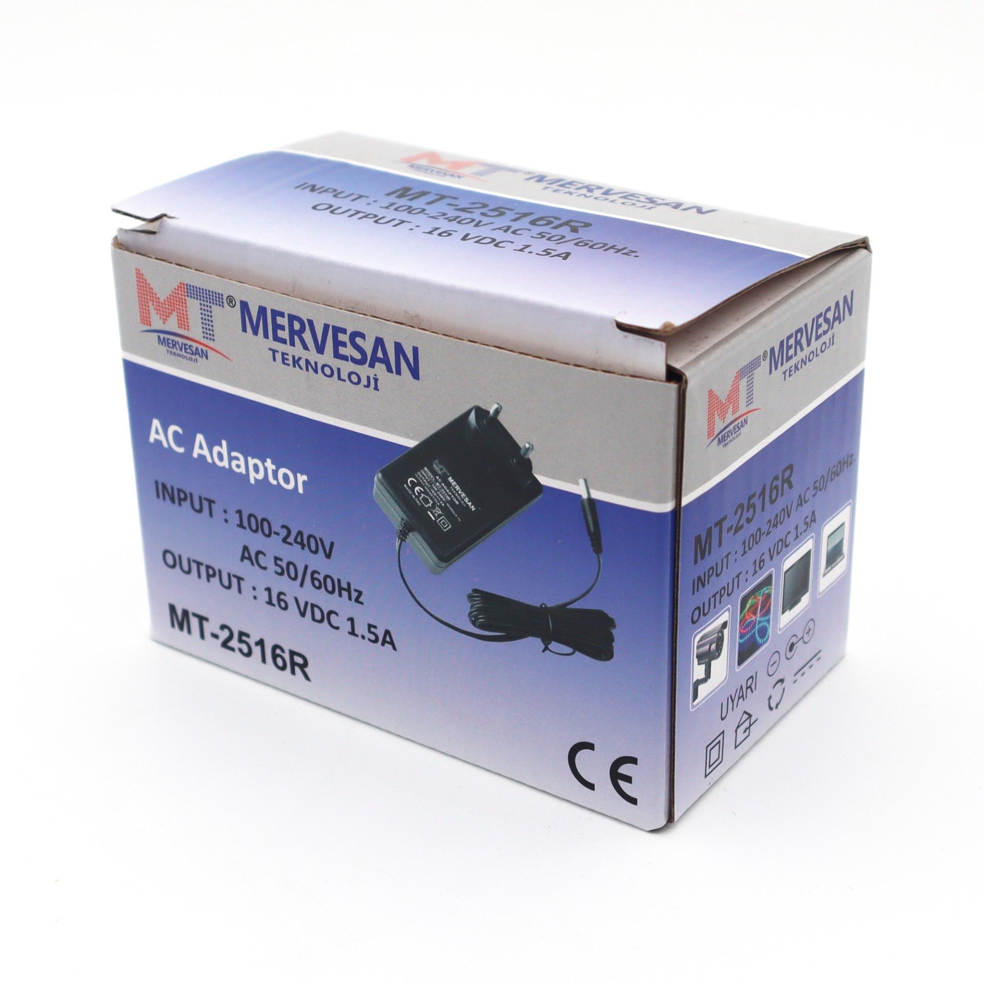 Mervesan MT-2516R 25W 16V DC 1.5A Rca Priz Tipi Adaptör #3