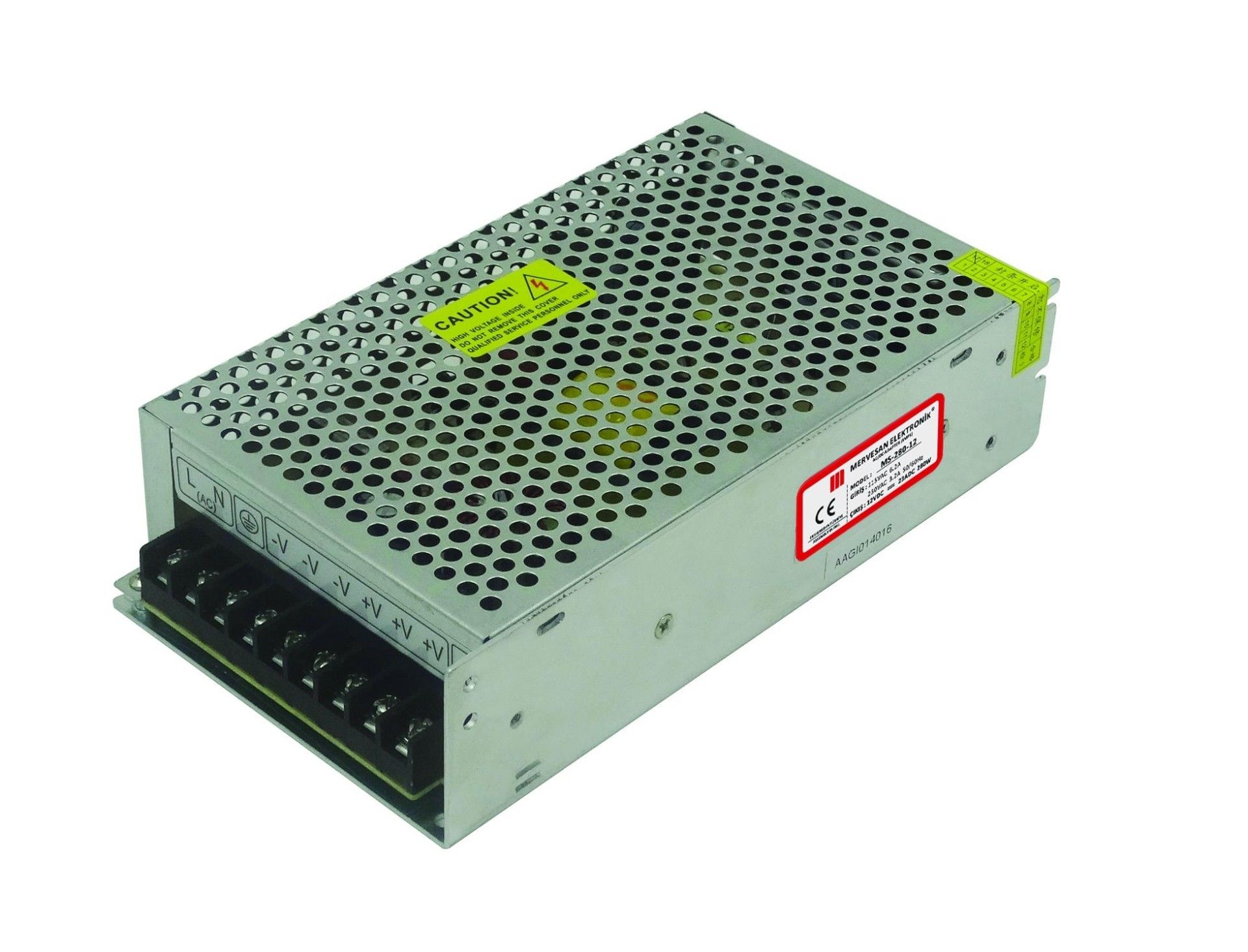 Mervesan MT-280-12 280W 12V 23A Metal Kasa Adaptör #1