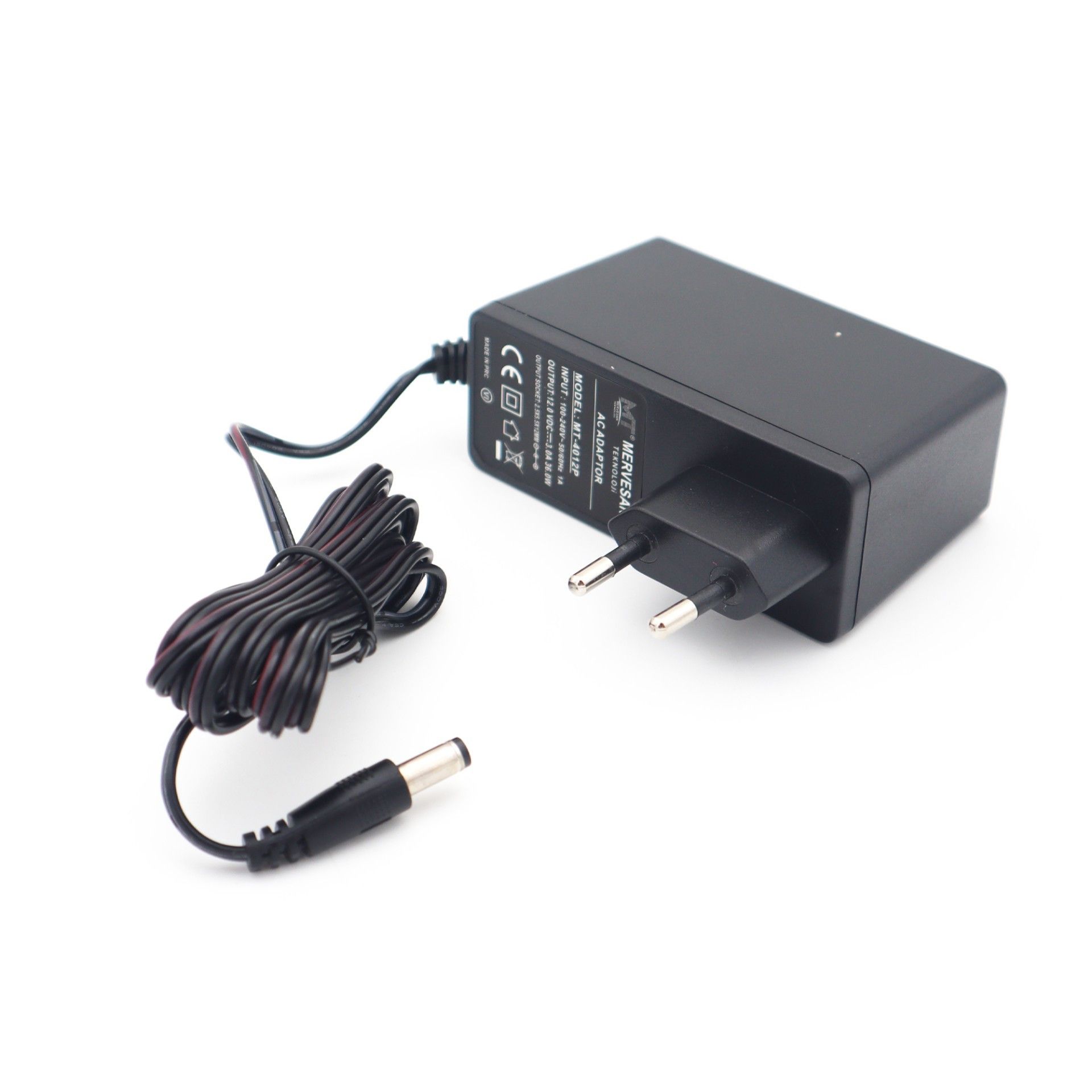 Mervesan MT-4012P 40W 12V 3A 5.5x2.1mm Priz Tipi A #2