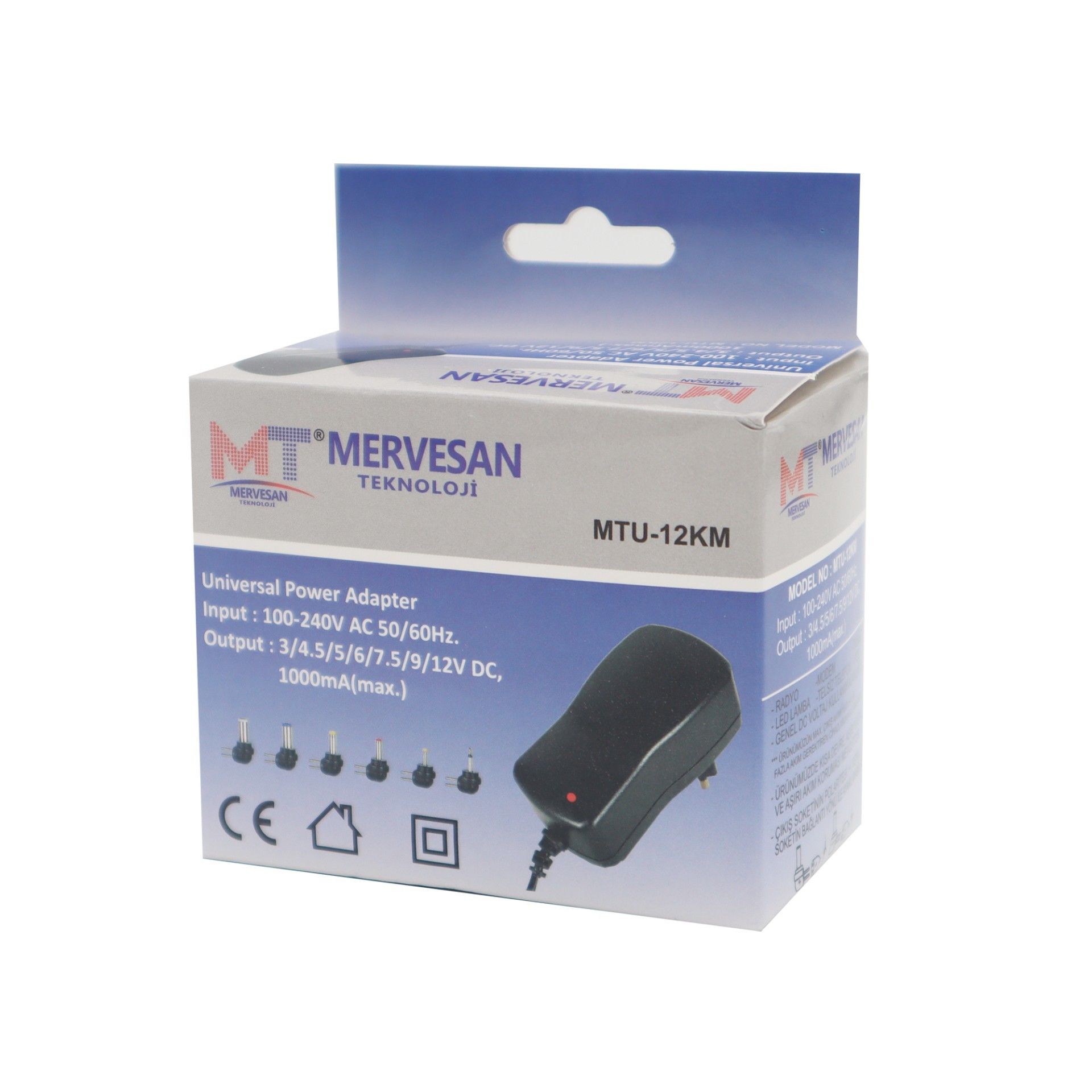 Mervesan MTU-12KM 3-12V 1A L Jaklı Ayarlı Adaptör #3
