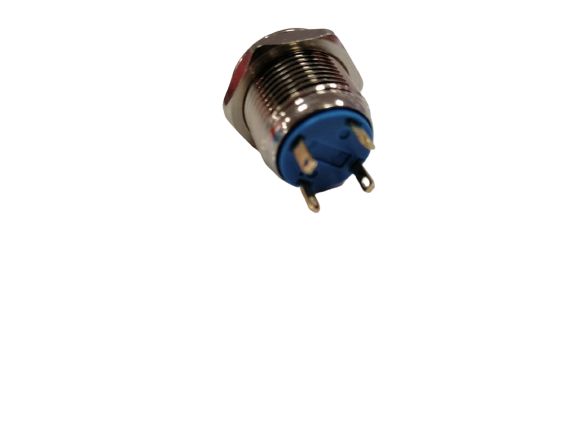 Metal Buton Yaylı 16mm 12V Yeşil Ledli #2