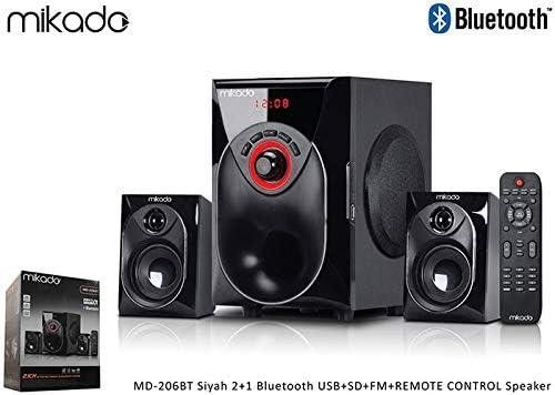 Mikado MD-206BT 2+1 16W Usb Sd Fm BT Siyah Speaker #4