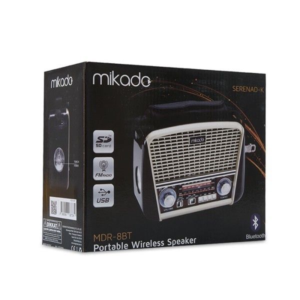 Mikado MDR-8BT Gold Usb/Fm/Am/Sw/BT Speaker #2