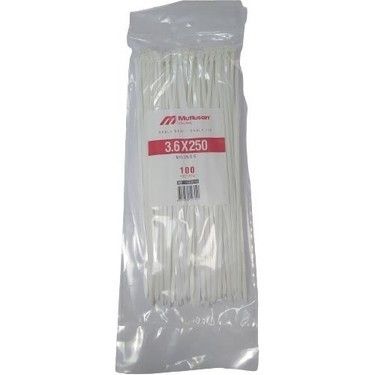 Mutlusan 3.6x250 Beyaz Kablo Bağı (100 lü) #2