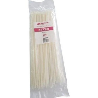 Mutlusan 3.6x300 Beyaz Kablo Bağı (100 lü) #3