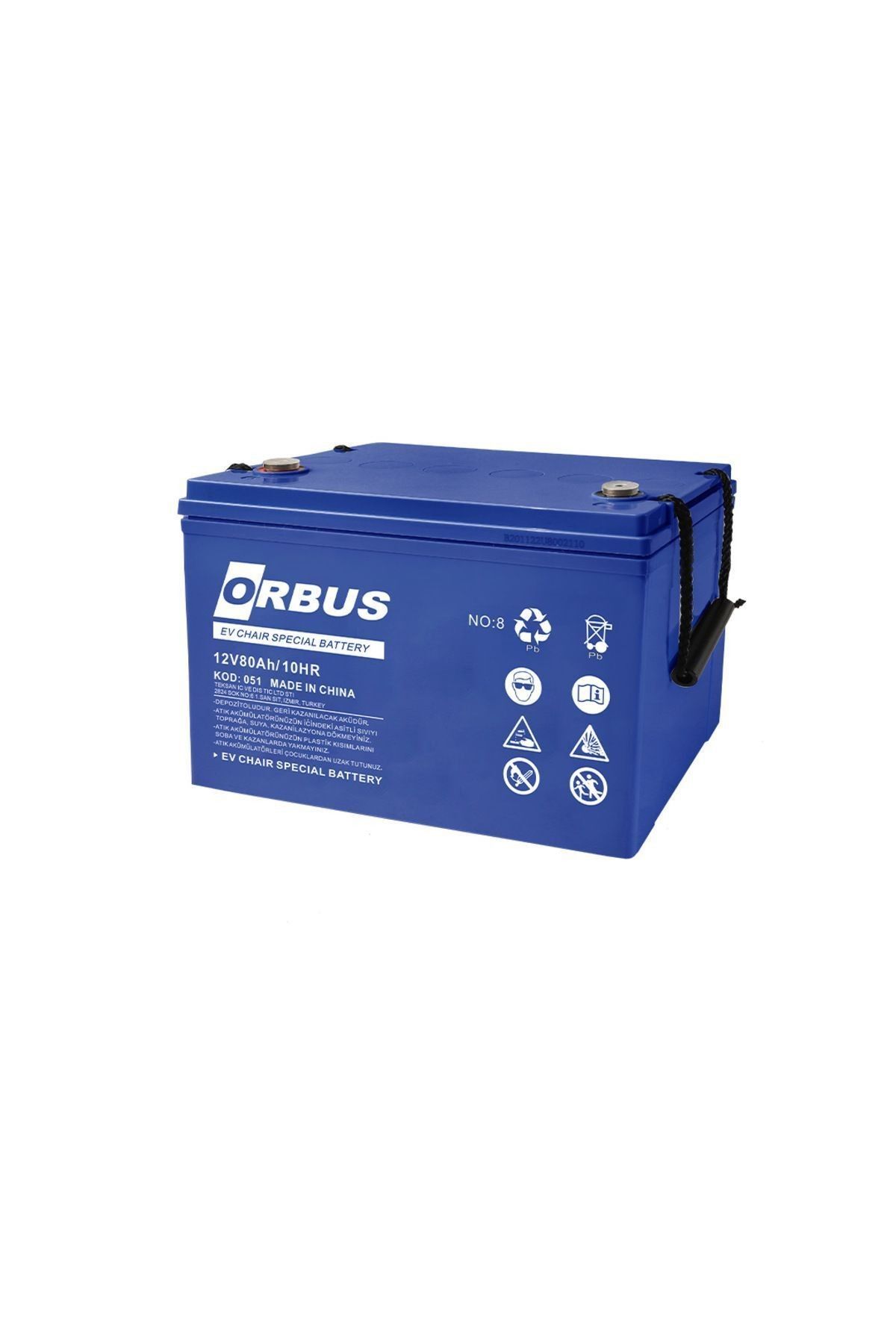 Orbus 12V 80Ah Engelli Bakımsız Tip Karbon Jel Akü
