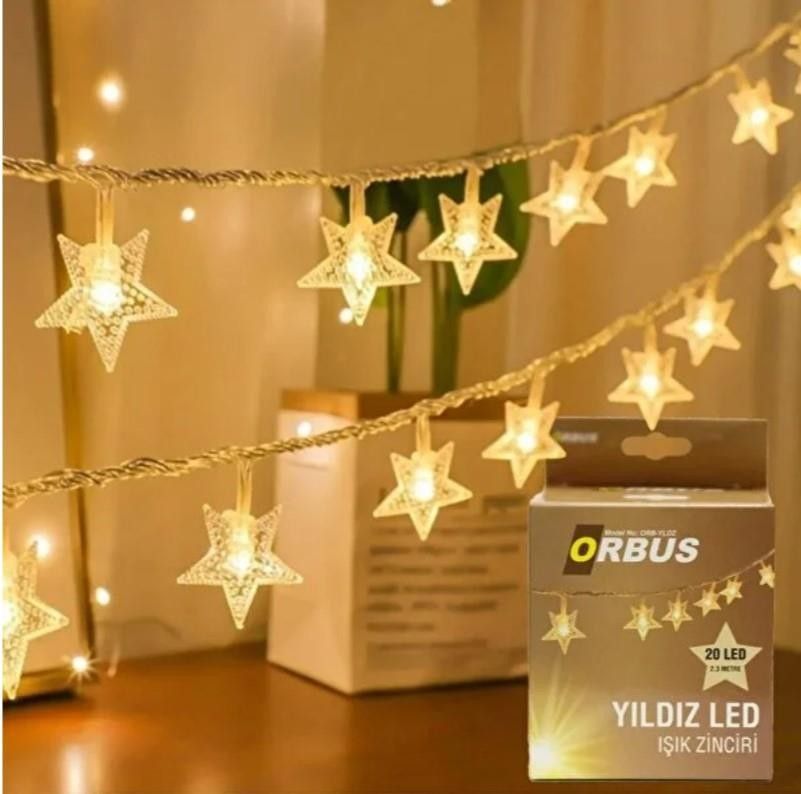 Orbus Yıldız Led Işık Zinciri 2.3m