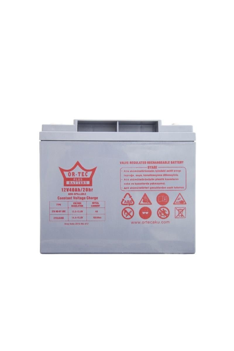 Ortec 12V 40Ah Bakımsız Kuru Akü #1