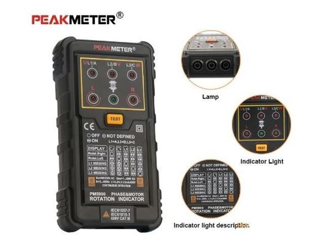 Peakmeter MS-5900 Faz Sırası Ölçü Aleti #4