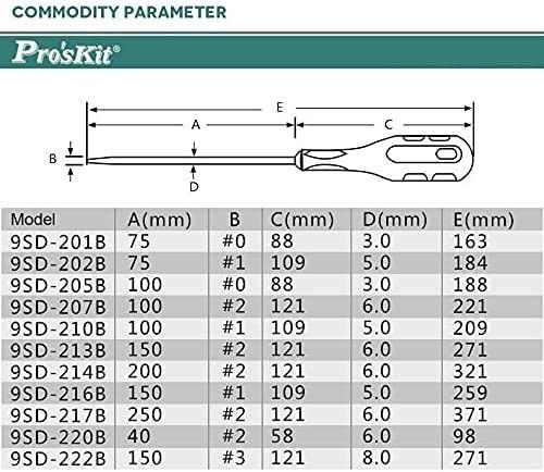 Proskit 9SD-207B 2x100 mm Yıldız Tornavida #2