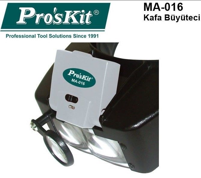 Proskit MA-016 Kafa Tipi Işıklı Büyütec #4