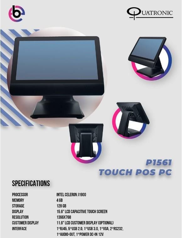 Quatronic P1561E-D 8GB 128GB 15.6\