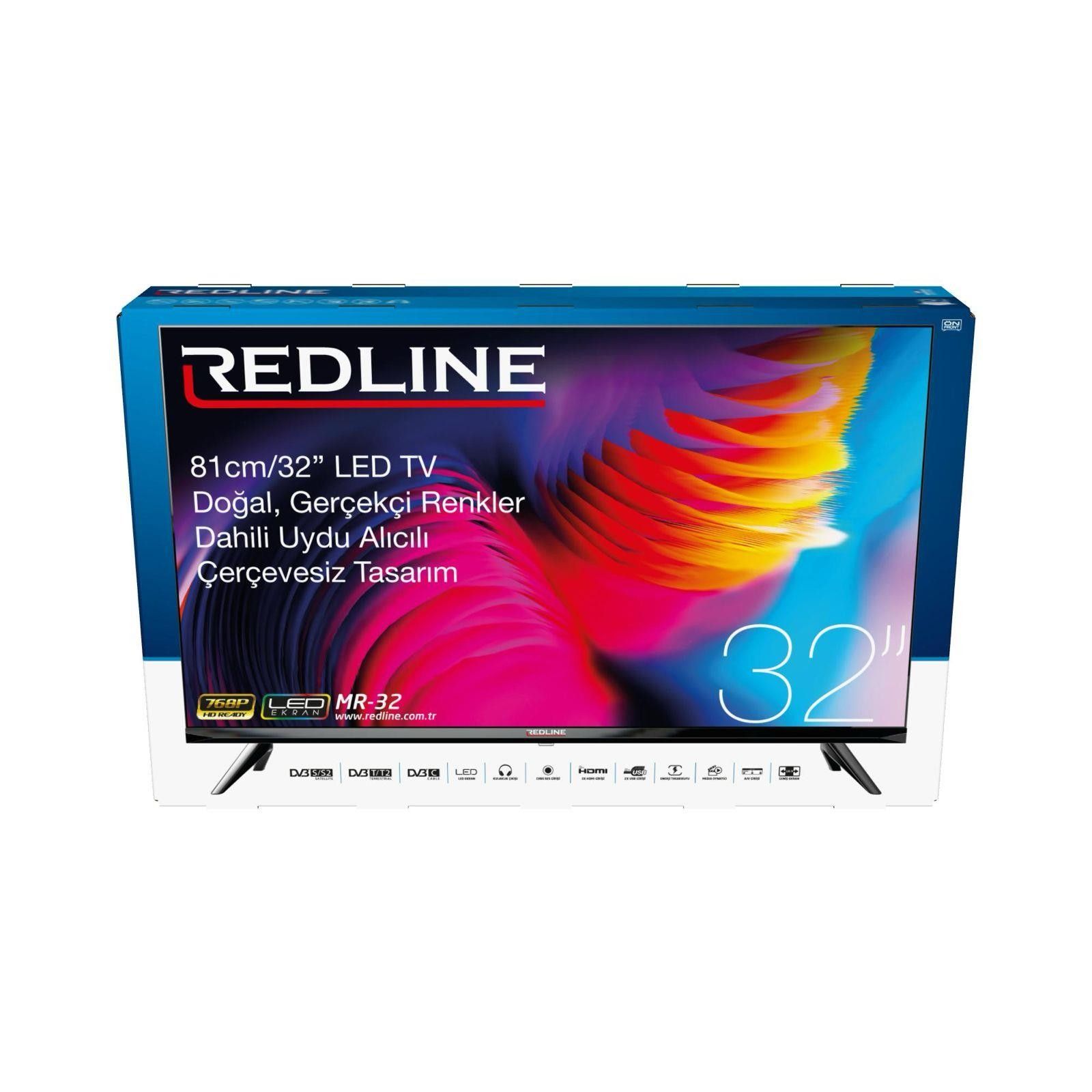 Redline MR-32 32' Uydu Alıcılı Çerçevesiz Led Tv #2