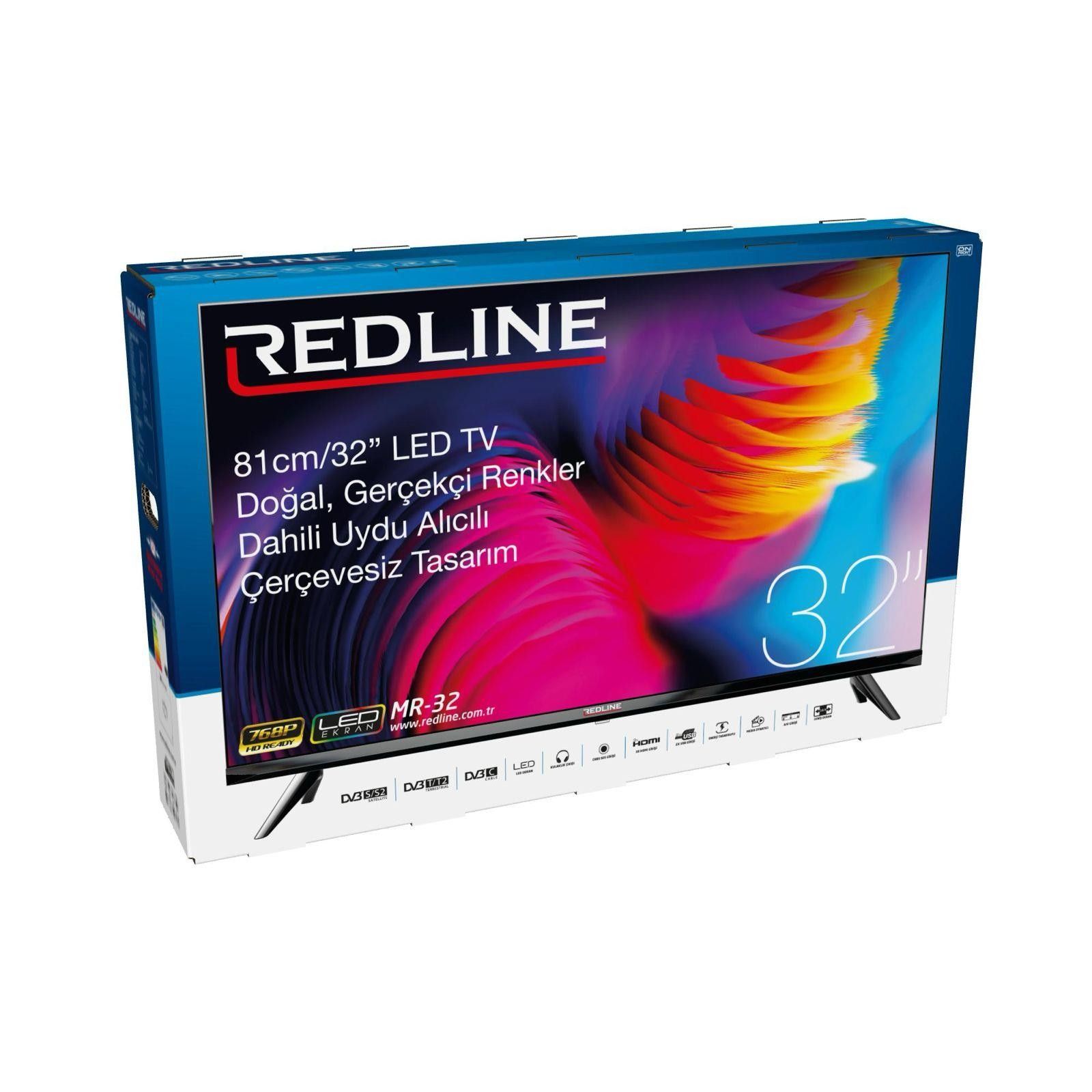 Redline MR-32 32' Uydu Alıcılı Çerçevesiz Led Tv #3