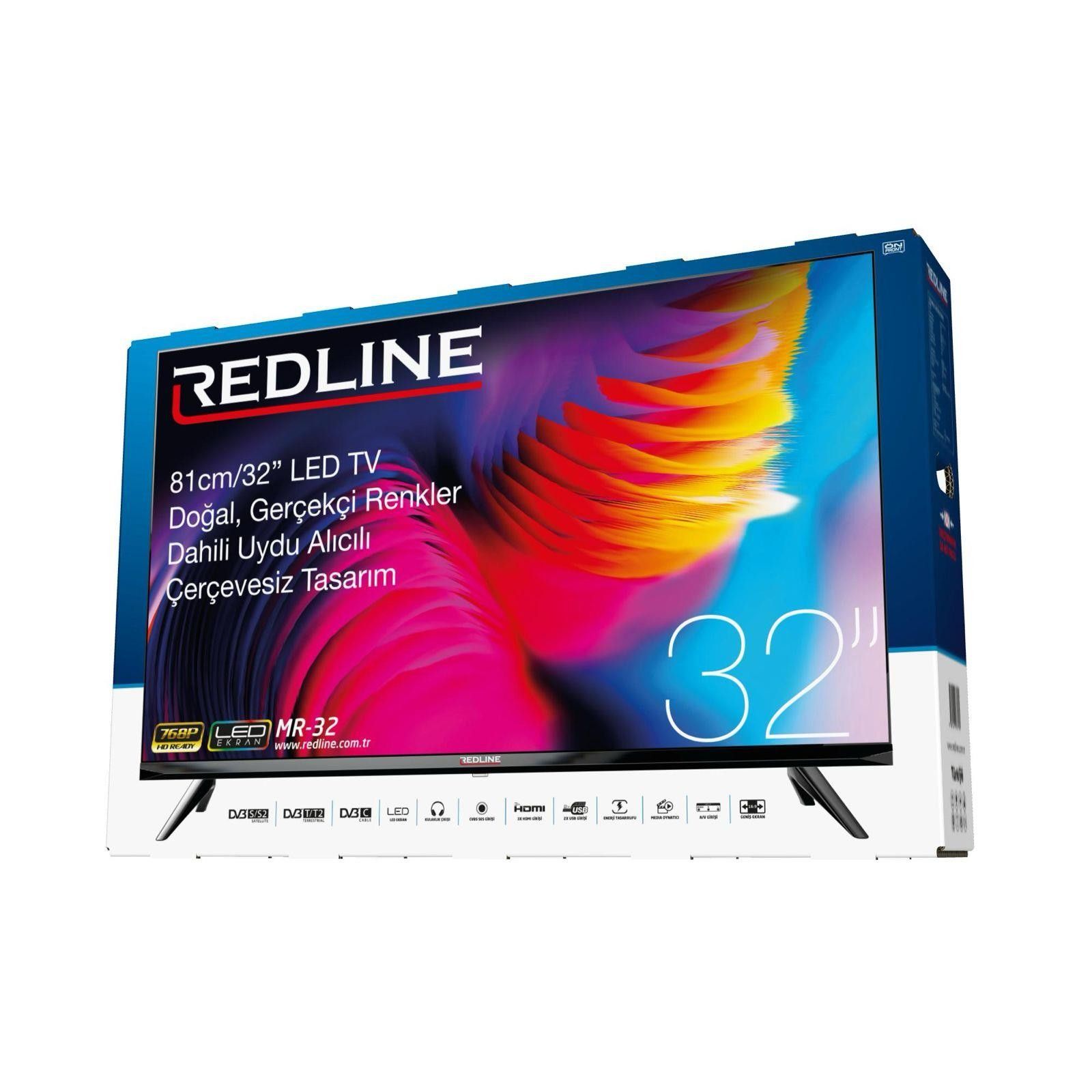 Redline MR-32 32' Uydu Alıcılı Çerçevesiz Led Tv #4