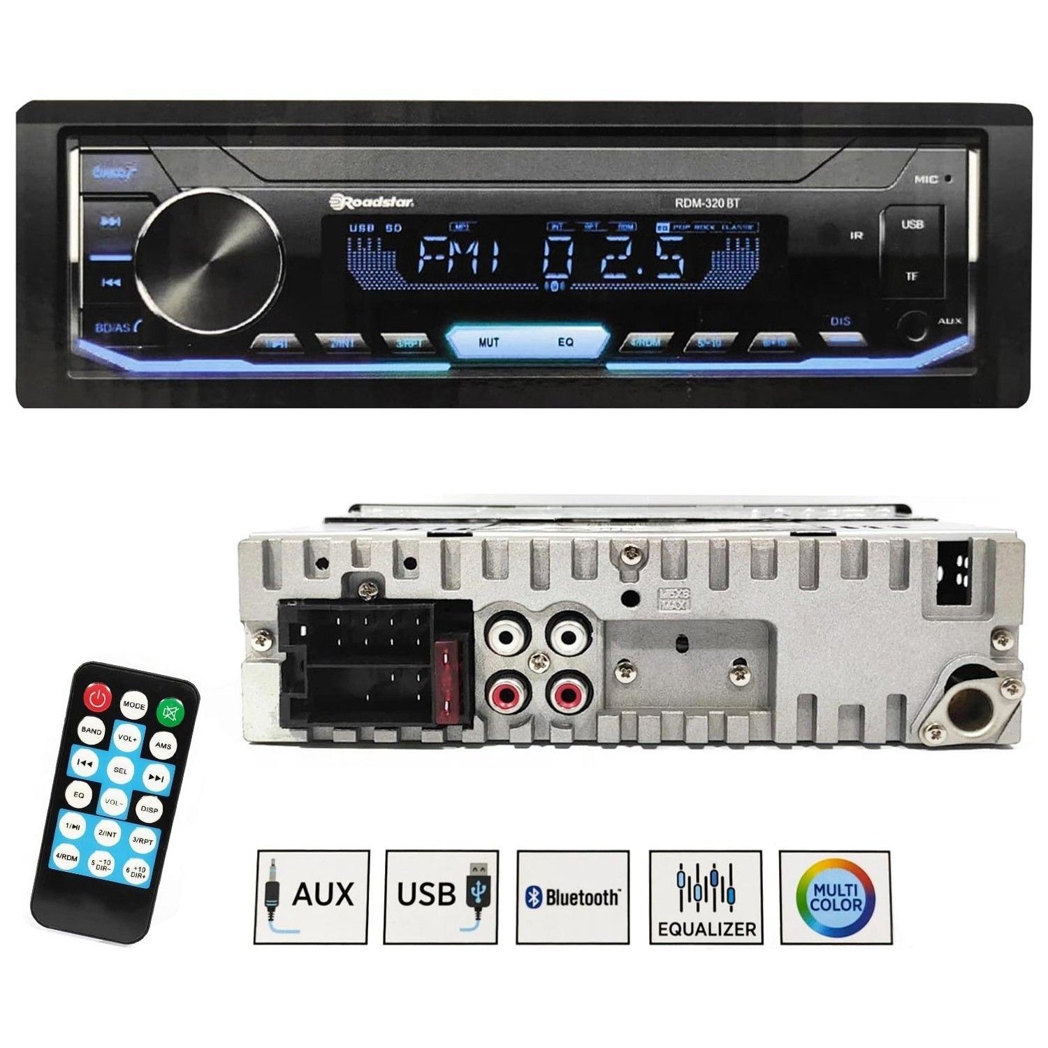 Roadstar RDM-320BT Bleutooth USB li Oto Teyp #2