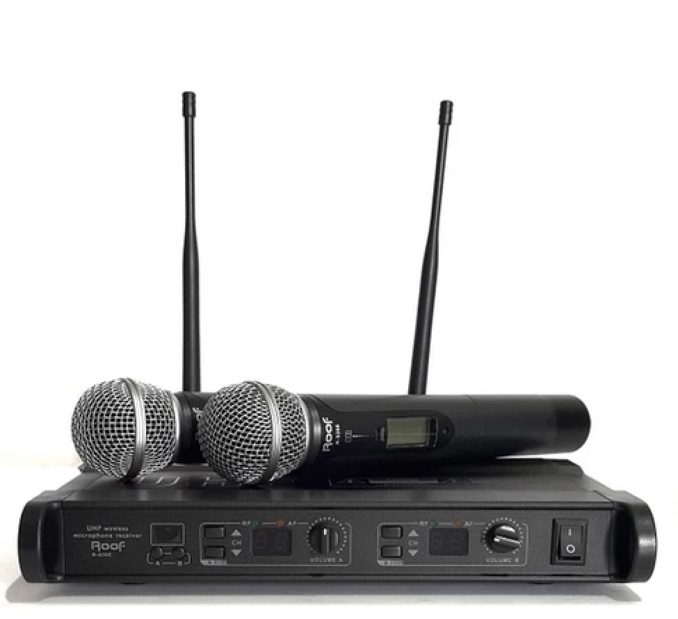 Roof R-920 2 El 2 Kanal Uhf Dijital Telsiz Mikrofon #1