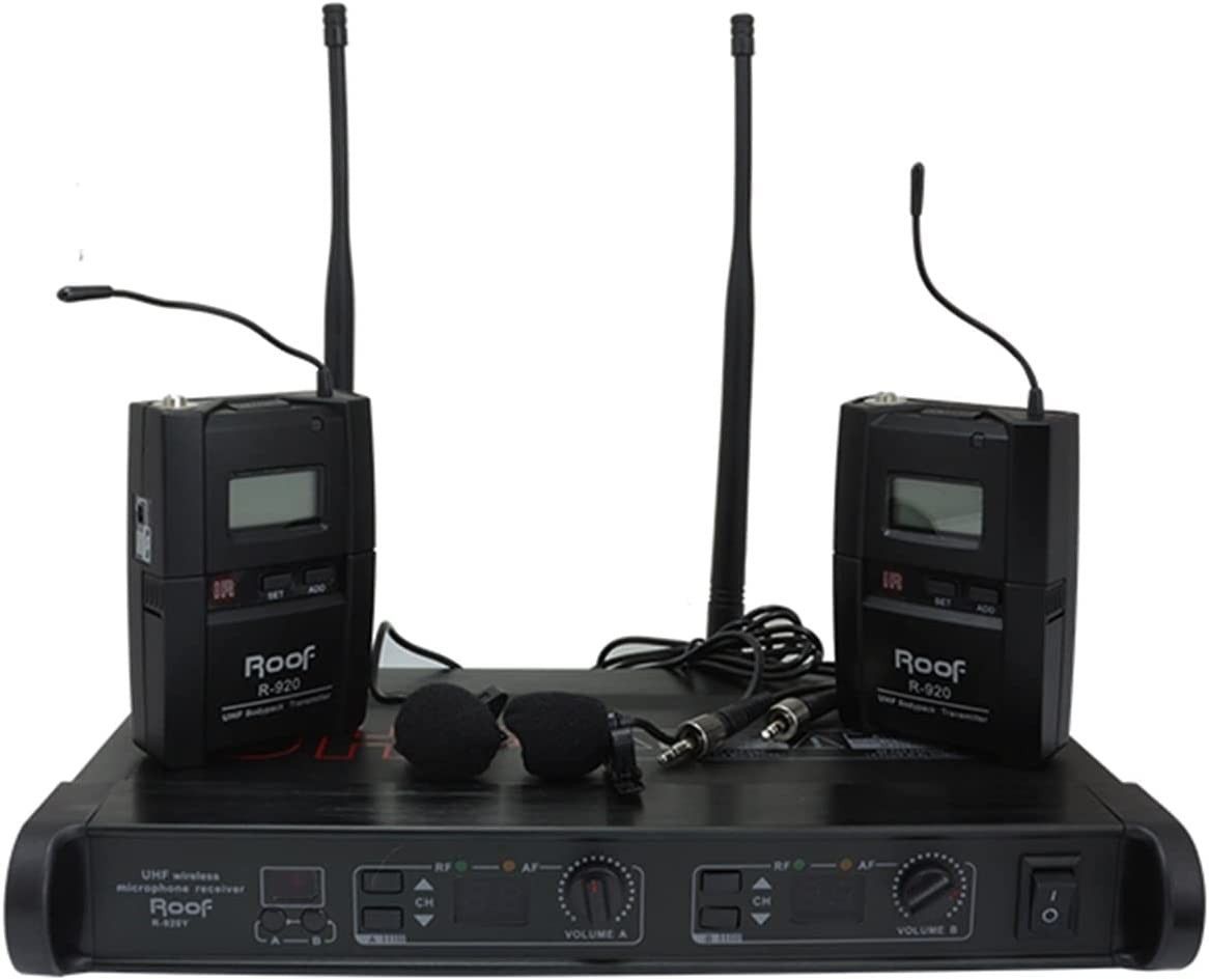 Roof R-920 2 Yaka 2 Kanal Uhf Dijital Telsiz Mikrofon