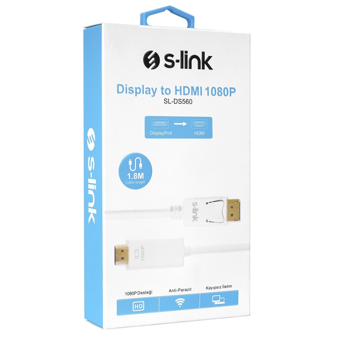 S-Link SL-DS560 1.8m Display to Hdmi Kablo #3