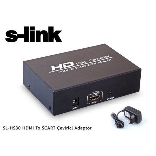 S-Link SL-HS30 Hdmi To Scart Çevirici Adaptör #1