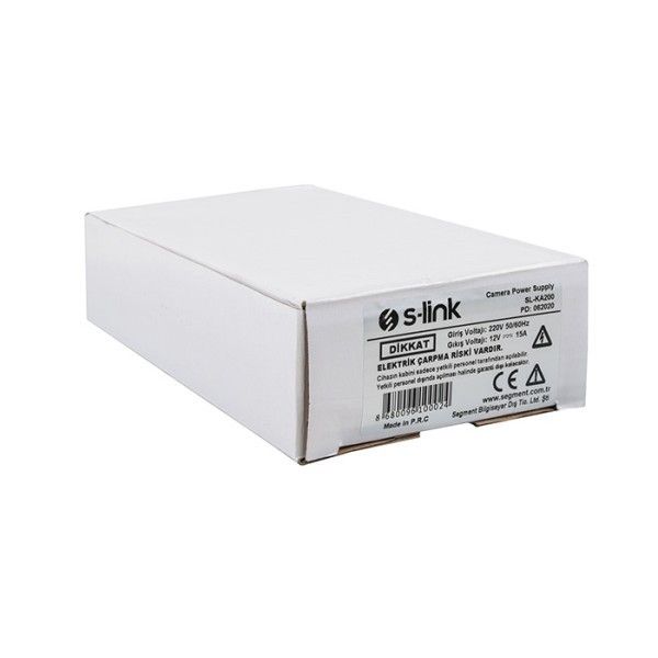 S-Link SL-KA200 12V 15A Metal Kasa Kamera Adaptör #4