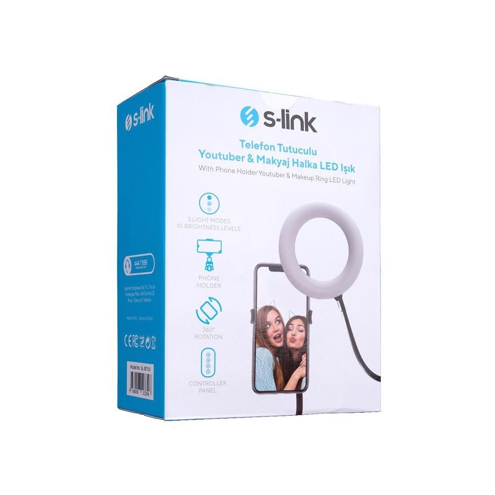 S-Link SL-SF100 6' 12W Telefon Tutuculu Halka Led  #2