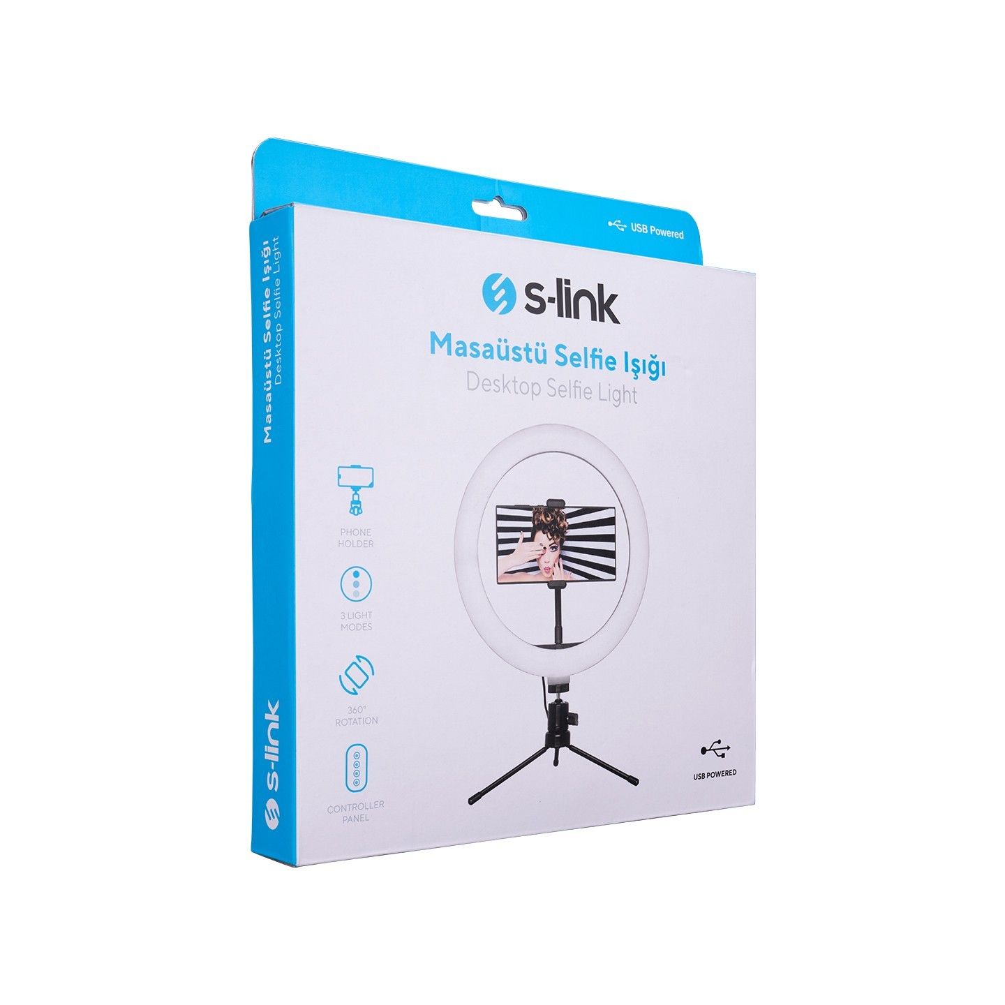 S-Link SL-SF200 10' Telefon Tutuculu Halka Led #4