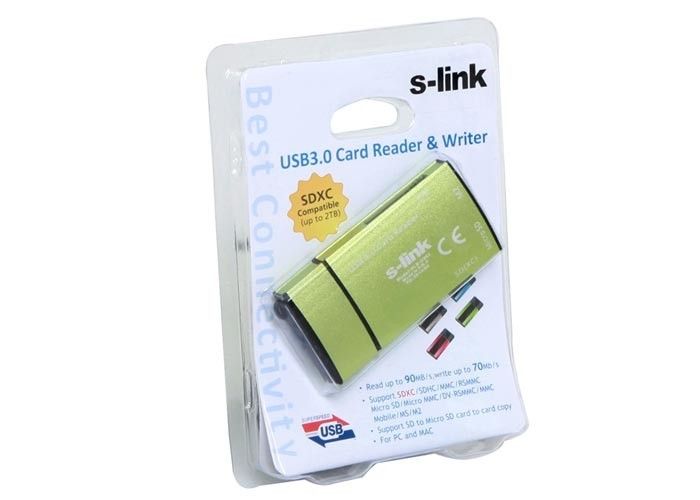 S-Link SLX-U303 Usb 3.0 4 in 1 Harici Kart Okuyucu #4