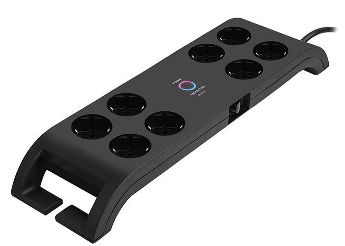 S-Link SPG3080 2m Siyah 3x1.5mm 8 li Akım Kor.Priz #3