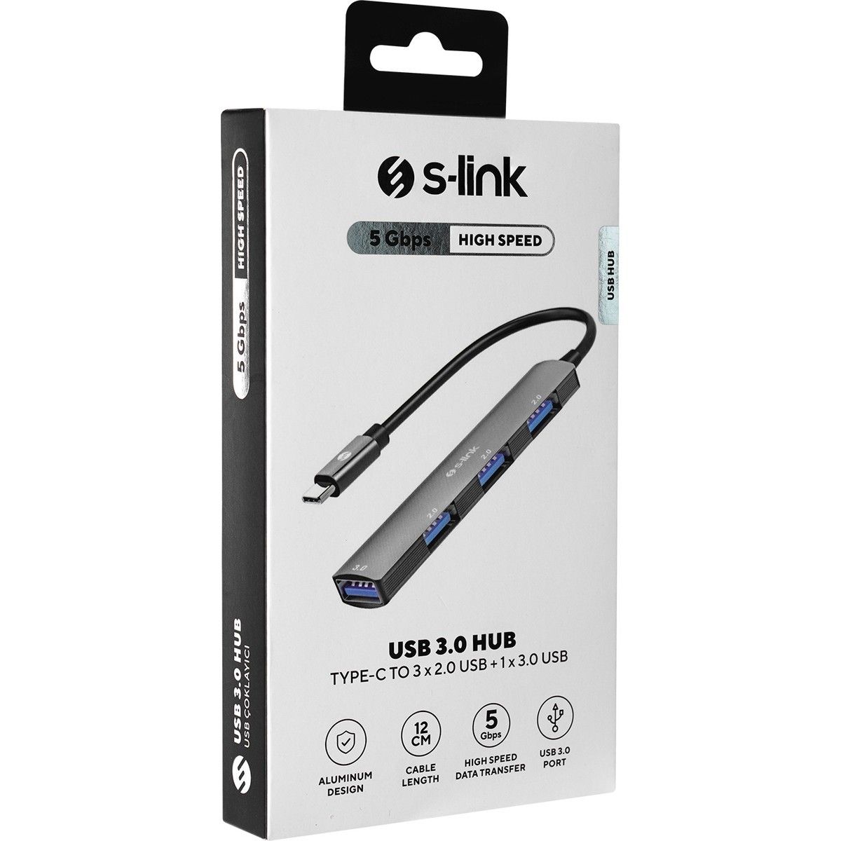 S-Link SW-U324 4 Port Usb 3.0/2.0 Type-C Usb Hub #3