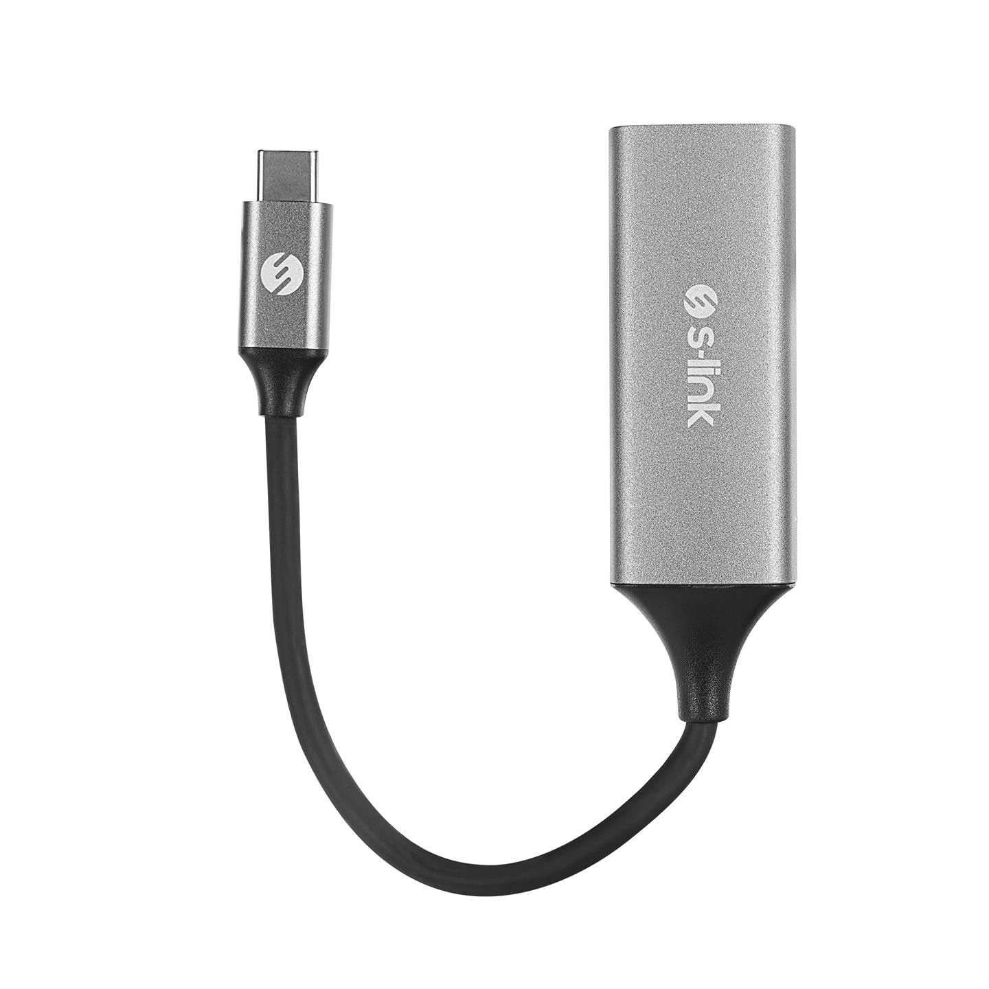 S-Link SW-U336 Type-C to RJ45 Gigabit Adaptör Gri #2