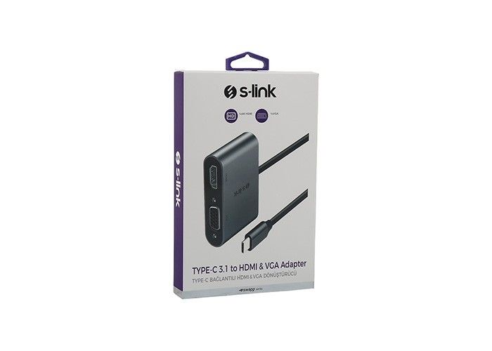 S-Link Swapp SW-U516 Type-C To Hdmi+VGA Adaptör #2