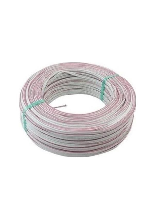 Saitell 2x0.75mm Yassı Kordon Kablo Beyaz #2