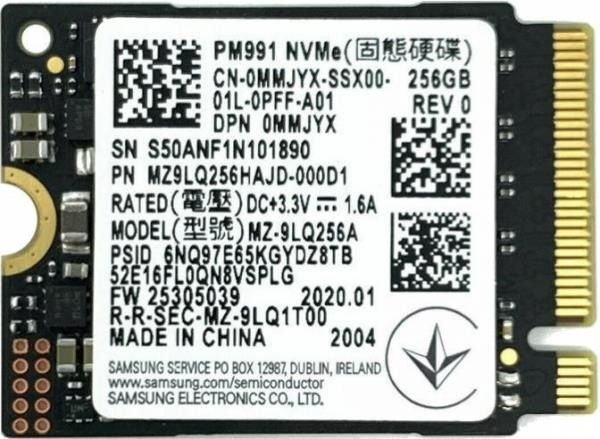 Samsung MZ-9LQ256A PCI-Express 3.0 256 GB M.2 SSD