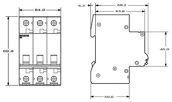 Siemens 5SL6332-7 3x32A C Otomat 6kA #2