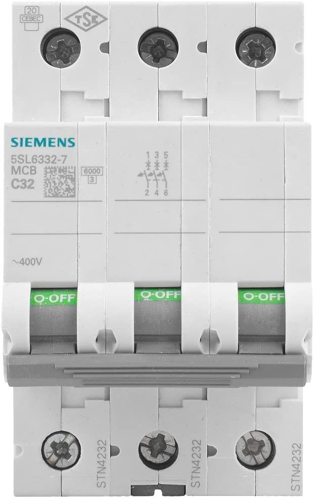 Siemens 5SL6332-7 3x32A C Otomat 6kA #3