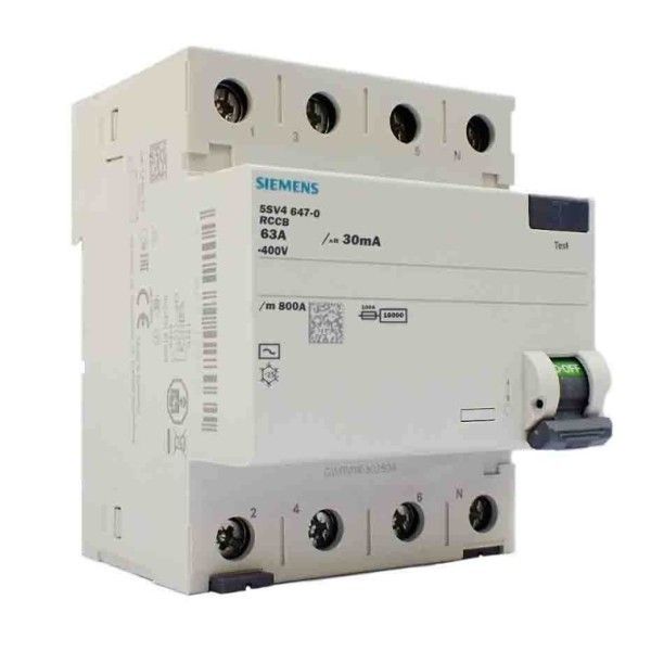 Siemens 5SV5346-6 63A 30mA Trifaze Kaçak Akım Röle #2