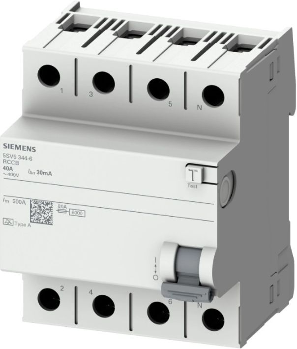 Siemens 5SV5644-6 40A 300mA Trifaze Kaçak Akım Röl